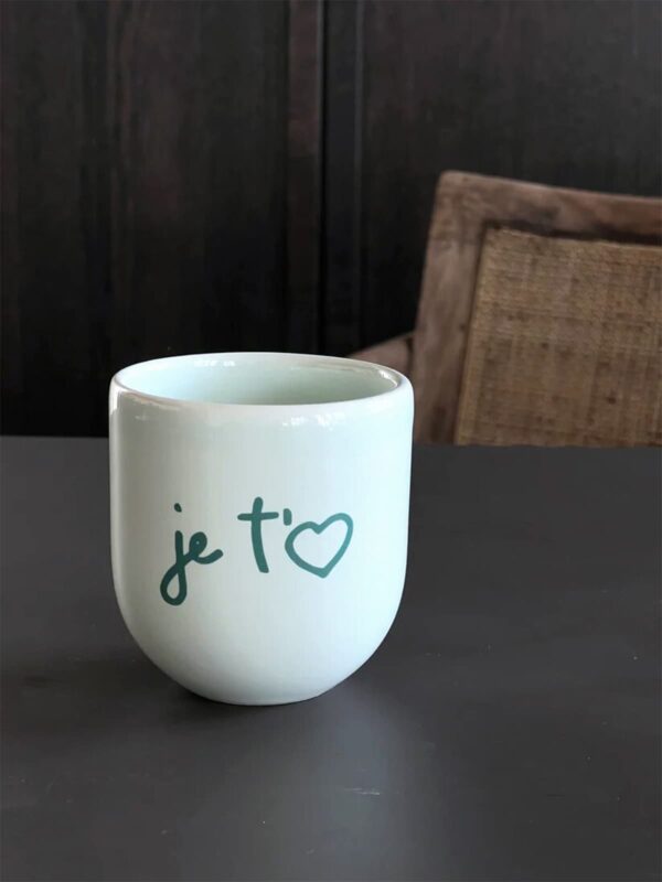 UNIK.HUS SISI House of Style Tasse Mug Becher je t'aime mint