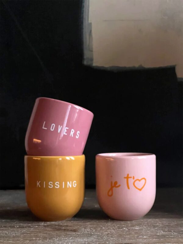 UNIK.HUS SISI House of Style Tasse Mug Becher Lovers Kissing je t'aime