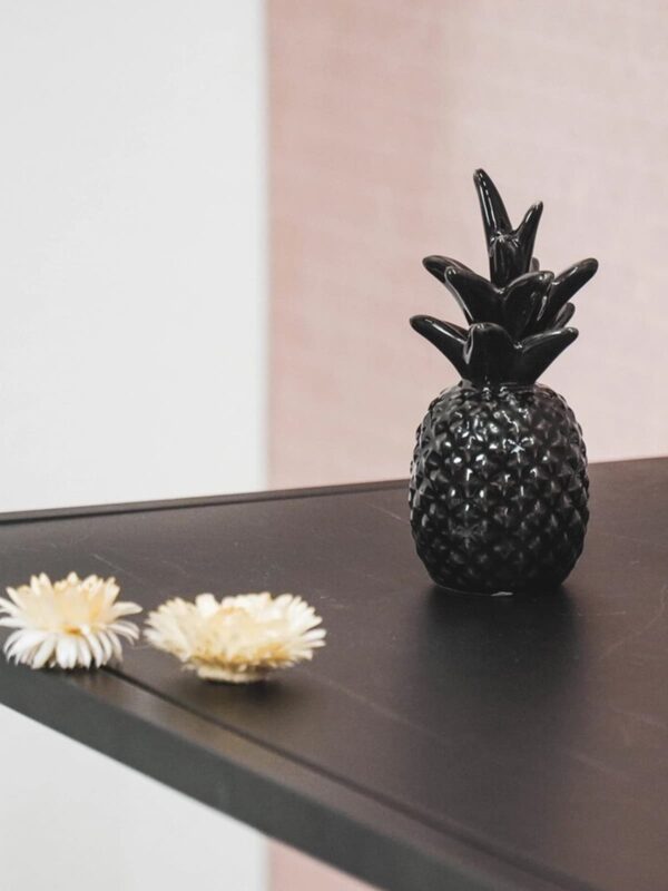 UNIK.HUS Ananas Dekoration klein schwarz