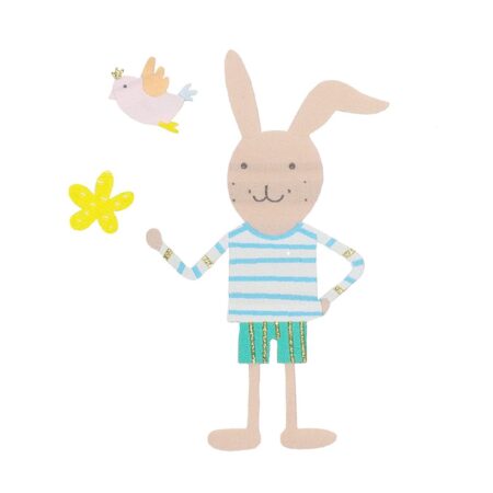 UNIK.HUS Fabfabstickers Herr Hase Mr Rabbit