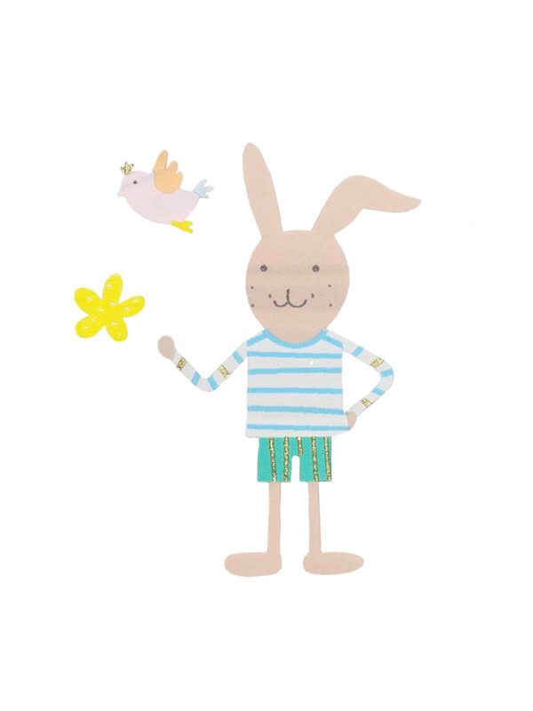 UNIK.HUS Fabfabstickers Herr Hase Mr Rabbit