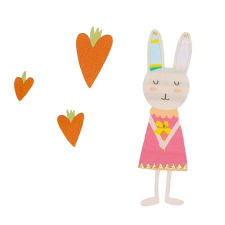 UNIK.HUS Fabfabstickers Frau Hase Mrs Rabbit