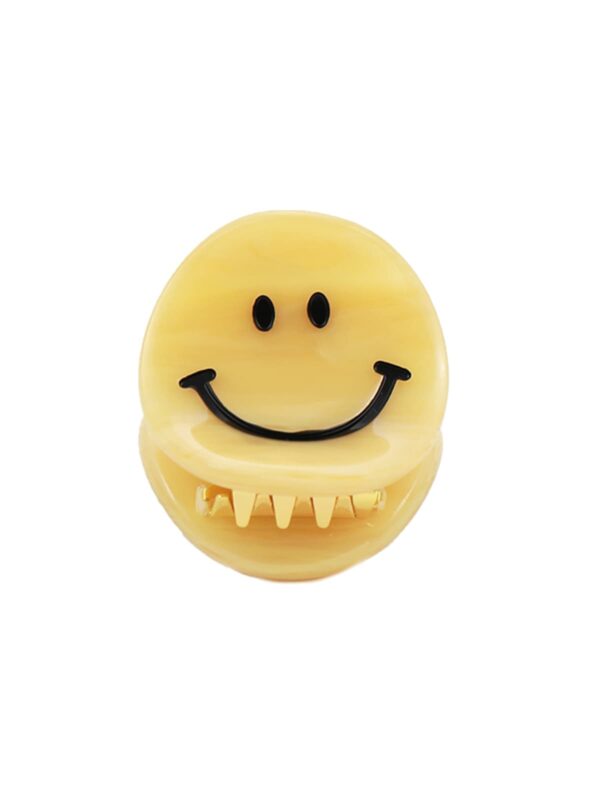 UNIK.HUS Haarspange Haarklammer Smiley gelb