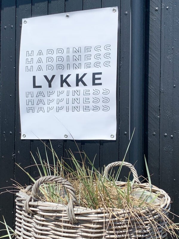 UNIK.HUS LINEOSTER.HUS Poster Outdoor Lykke Happiness