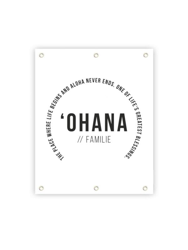 UNIK.HUS LINEOSTER.HUS Poster Outdoor 'ohana Familie