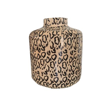 UNIK.HUS Vase Leo Leoprint Leolook 22x25 cm