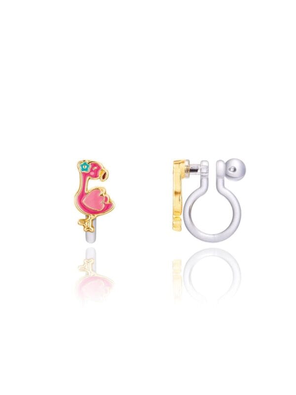 UNIK.HUS Girl Nation Clip-on Ohrclips Ohrringe Flamingo