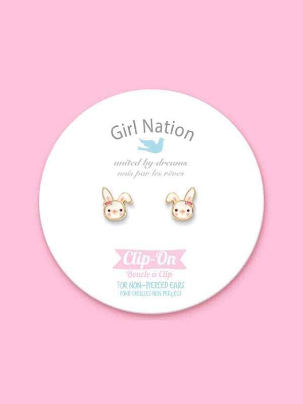 UNIK.HUS Girl Nation Clip-on Ohrclips Ohrringe Hase Bunny