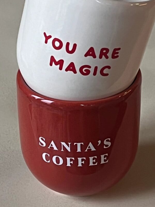 UNIK.HUS SISI House of Style Tasse Mug Becher Rot Santas coffee You are magic