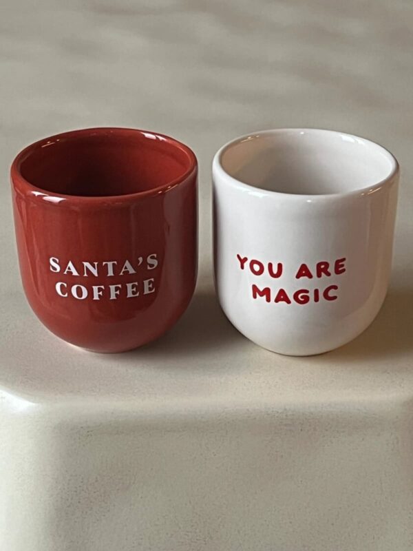 UNIK.HUS SISI House of Style Tasse Mug Becher Rot Santas coffee You are magic